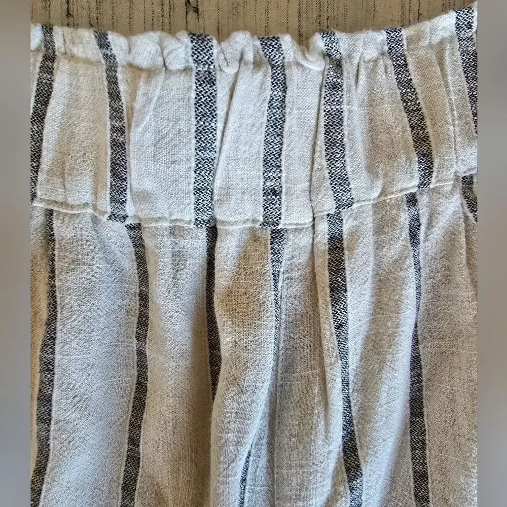 Urban Outfitters Linen Blend Striped Shorts